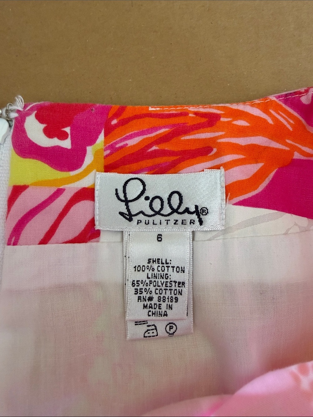 LILLY PULITZER Y2K Patchwork Floral Mini Skirt size 6 - Picture 5 of 8